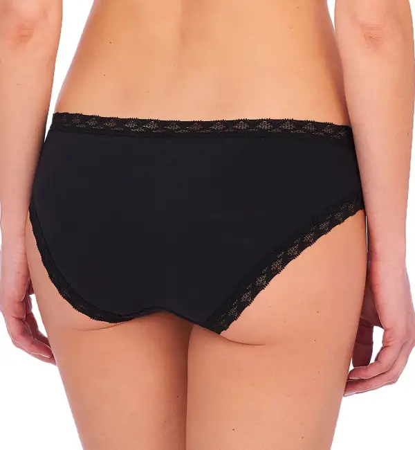 Low-Rise Stretch-Lace Cotton Full-Coverage Brief Panty