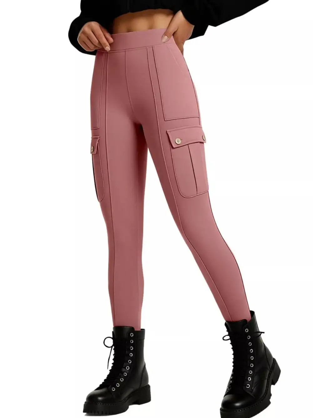 Refined High Waist Active Pants