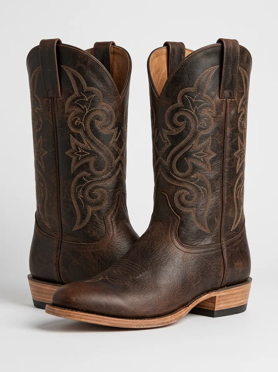 Open-Range Embroidered Meadow Western Edit Men's Western Cowboy Boots