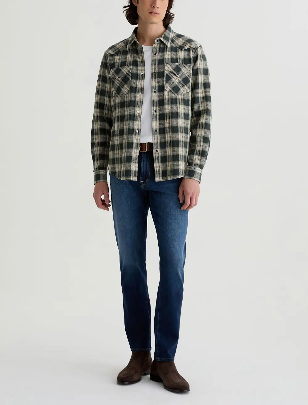 Men's Modern Slim Mid Rise Flexible Jeans