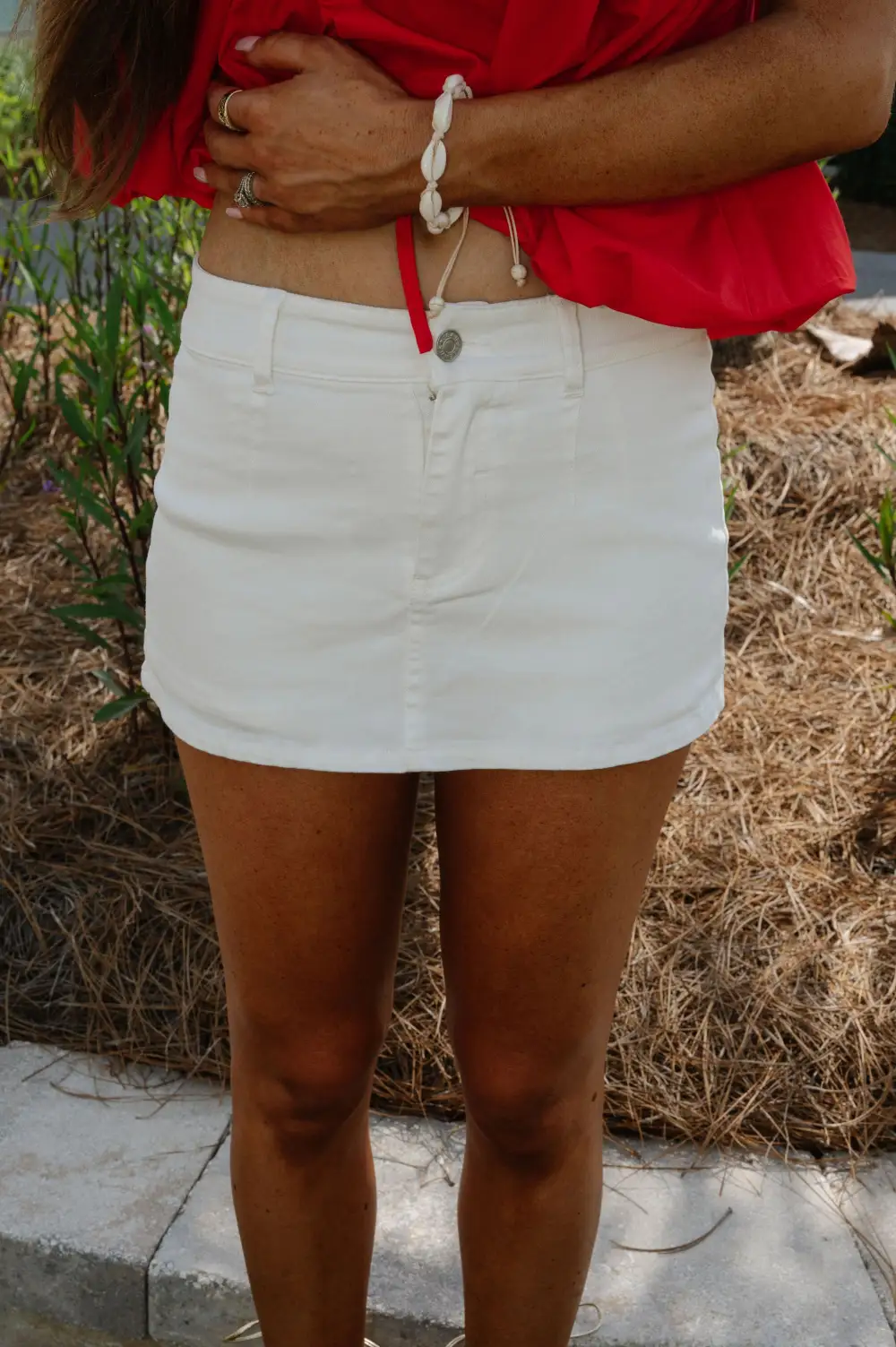 Denim Low Rise Micro Skort