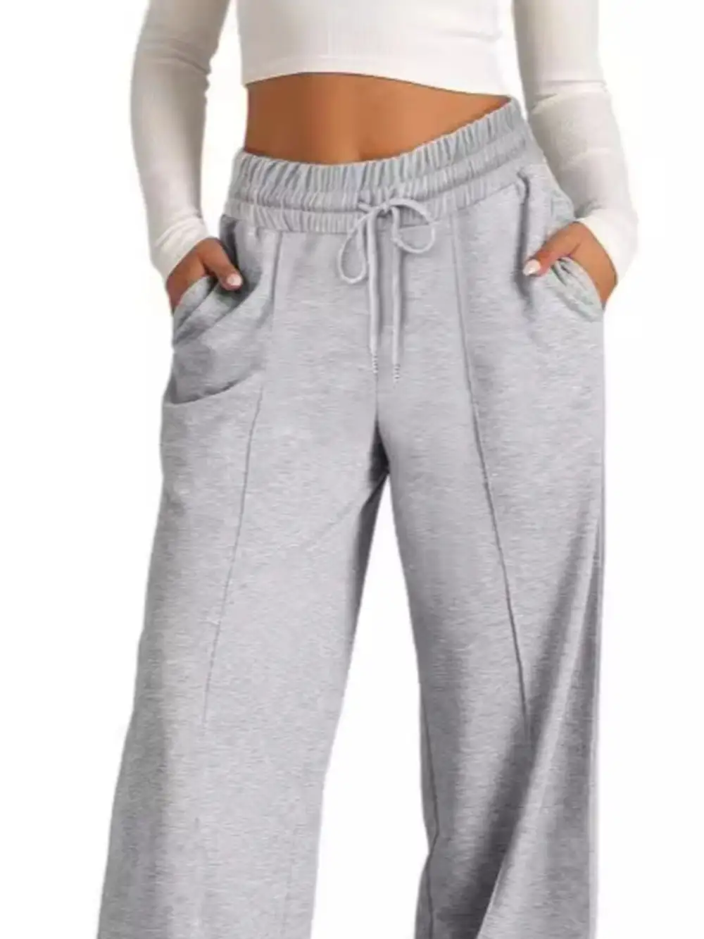 Flowy Wide Leg Drawstring Pants