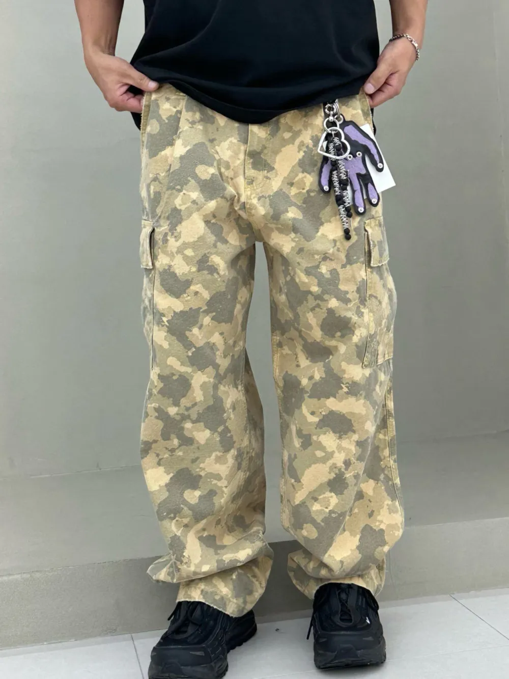 Marled Relaxed Casual Pants