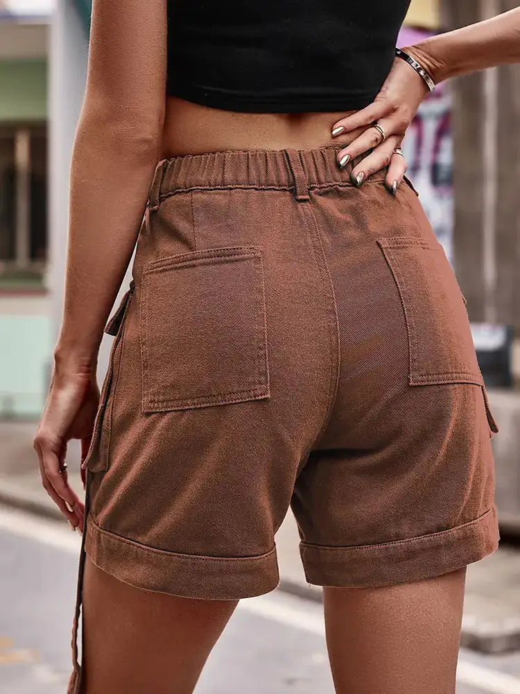 Cargo Denim Shorts