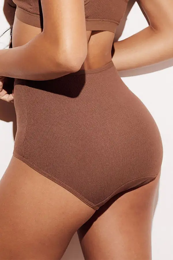Ribbed High-Waist Brief