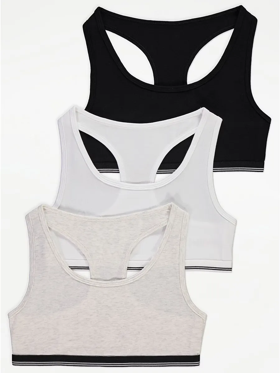Racer Back Crop Tops 3 Pack & Shorts 7 Pack