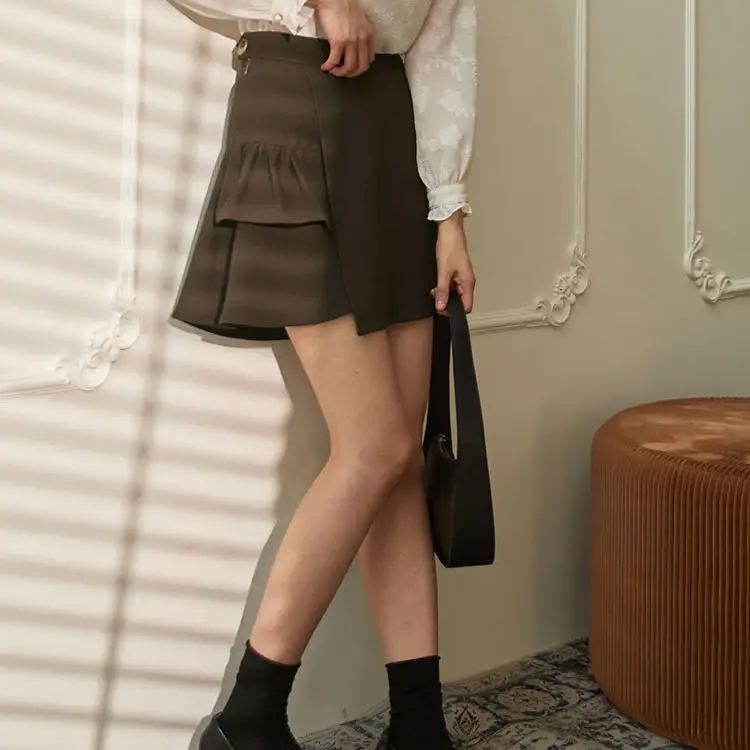Clean Boutique Mini Polyester Skirt