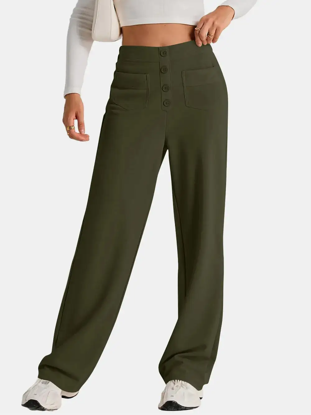 Wide Leg Comfort Fit Pants
