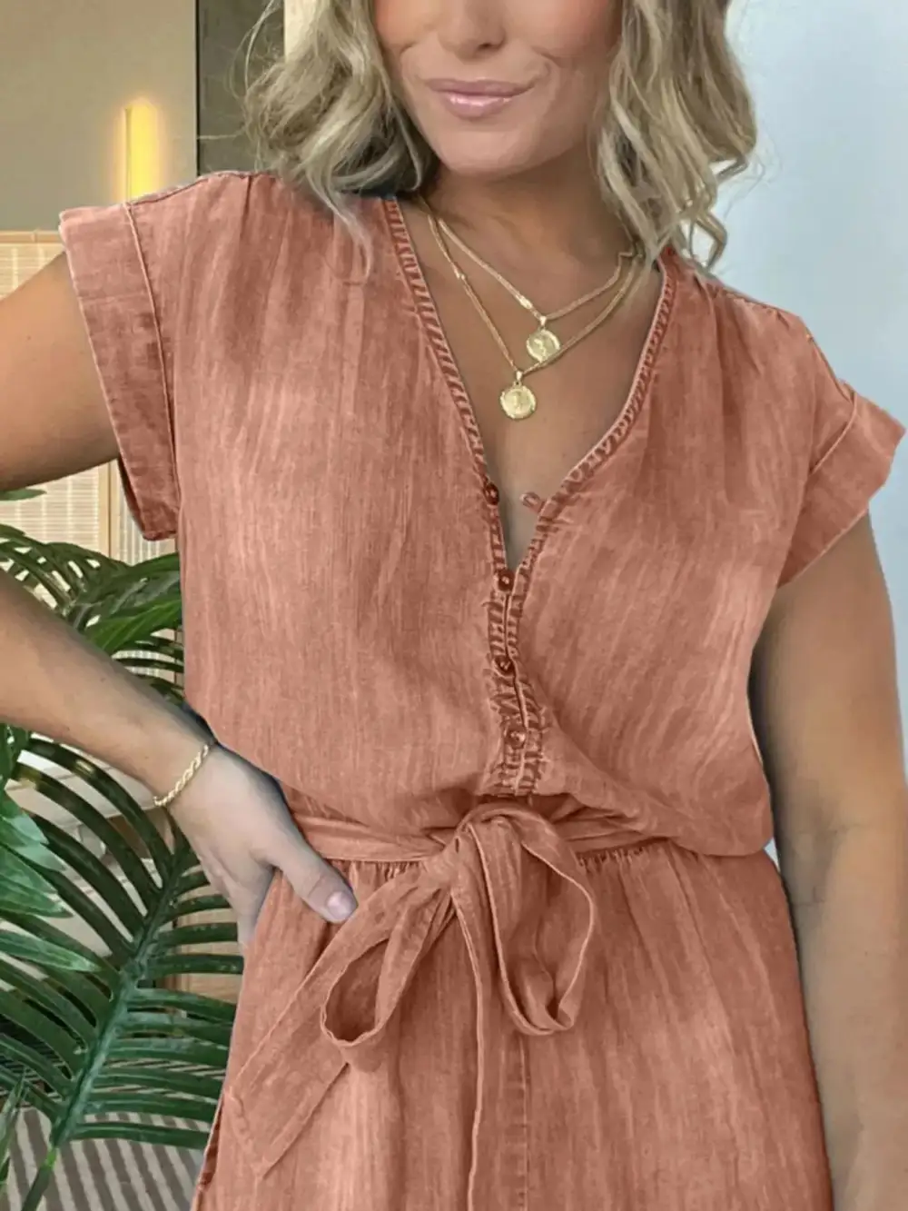 Everyday Denim Jumpsuit Romper