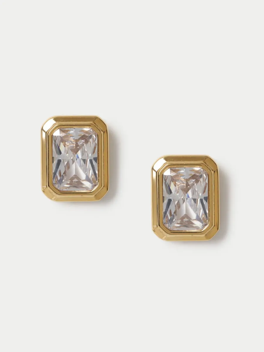 Rectangle Stud Earrings