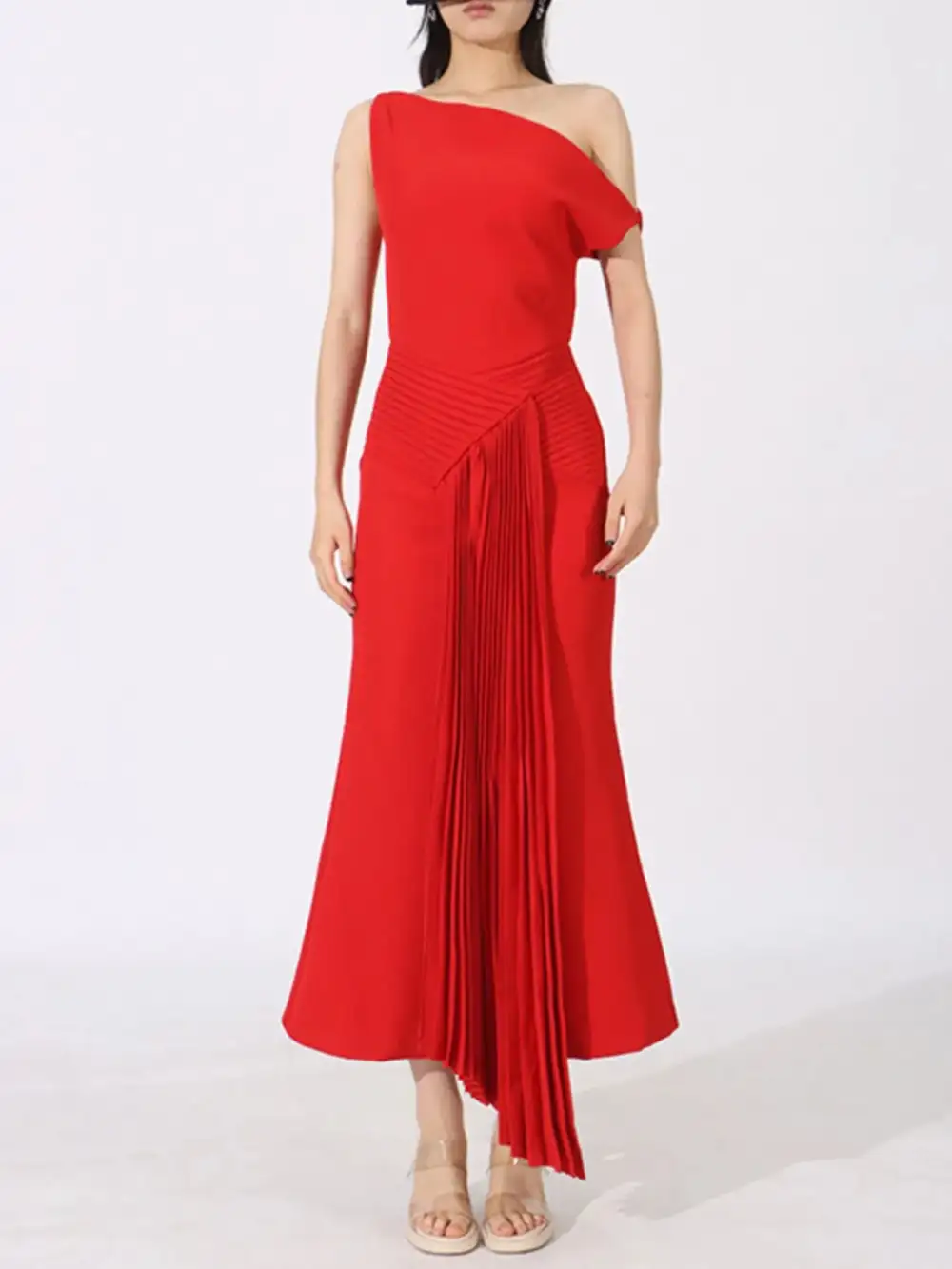 Easy Fit Pleated Dress