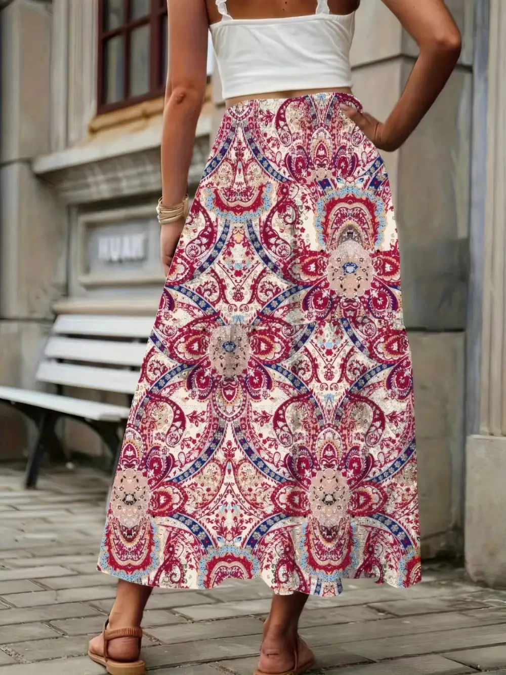 Lightweight Gentle Smocked Skirt