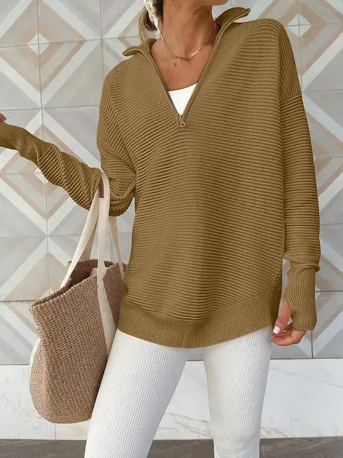 Half Zip Everyday Long Sleeve Top