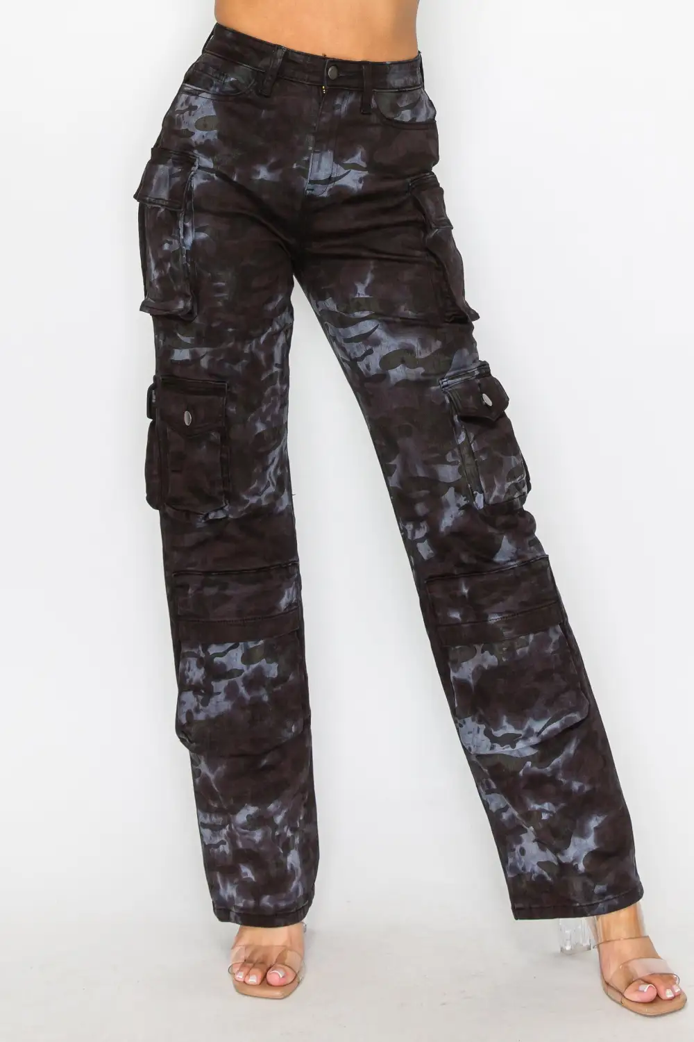 Mid-Rise Utility Cargo Pants