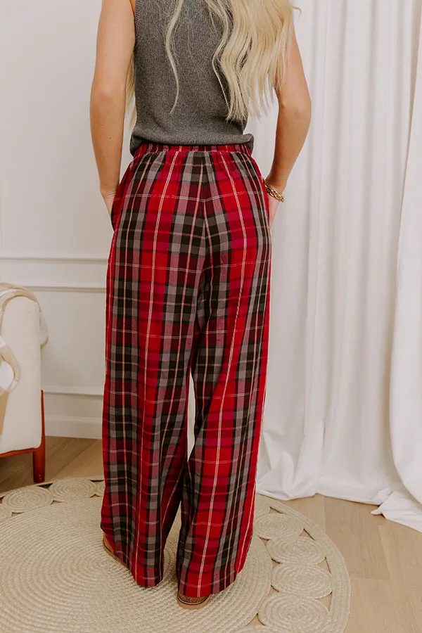 The Charlie High Waist Plaid Pants