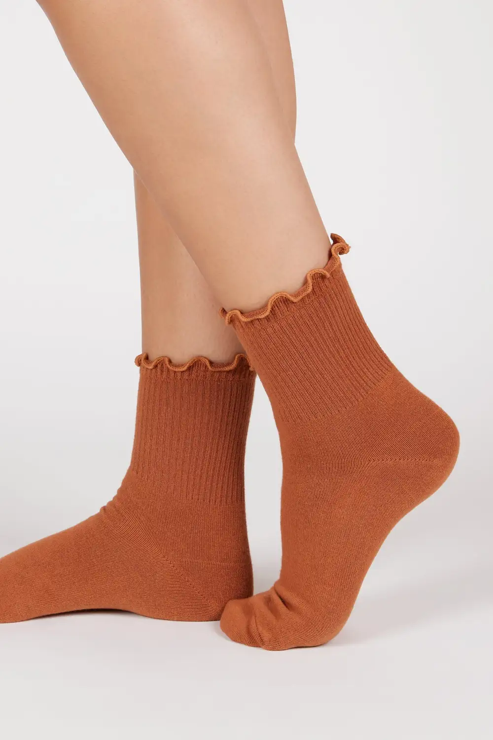 Balanced Ruffle Trim Socks