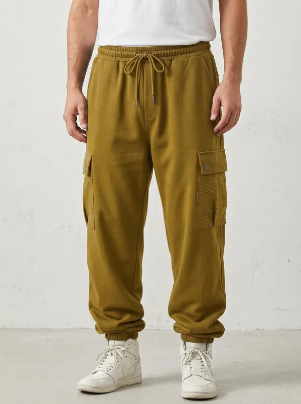 Cargo Sweatpants Topographic Men's Cargo Joggers
