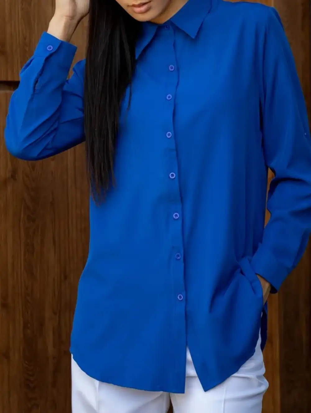 Polo Button Blouse