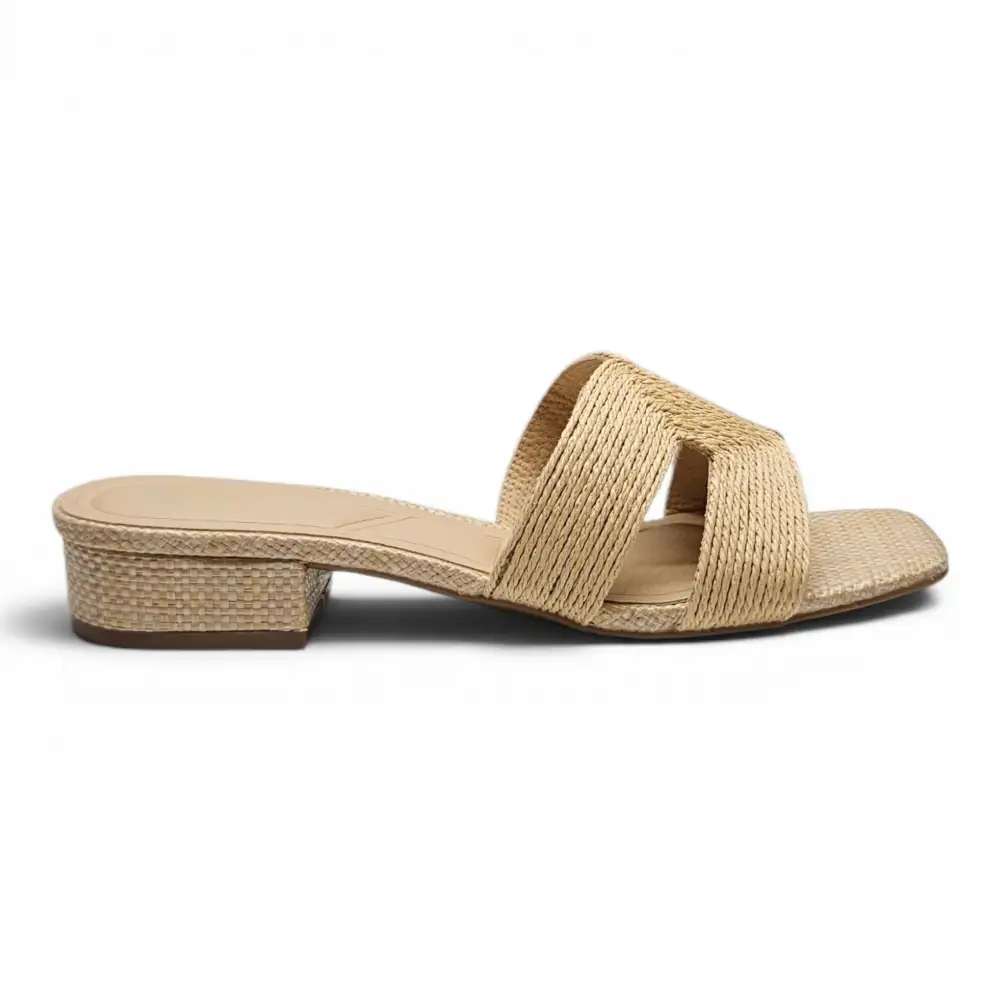 Marbella Woven H Band Slide Heel
