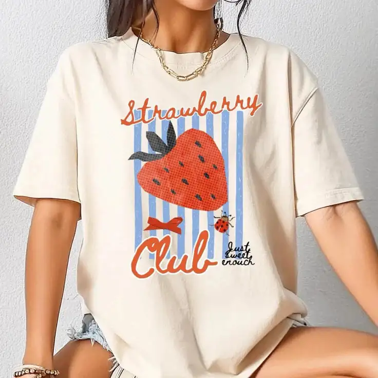 Strawberry Club Cotton Tee