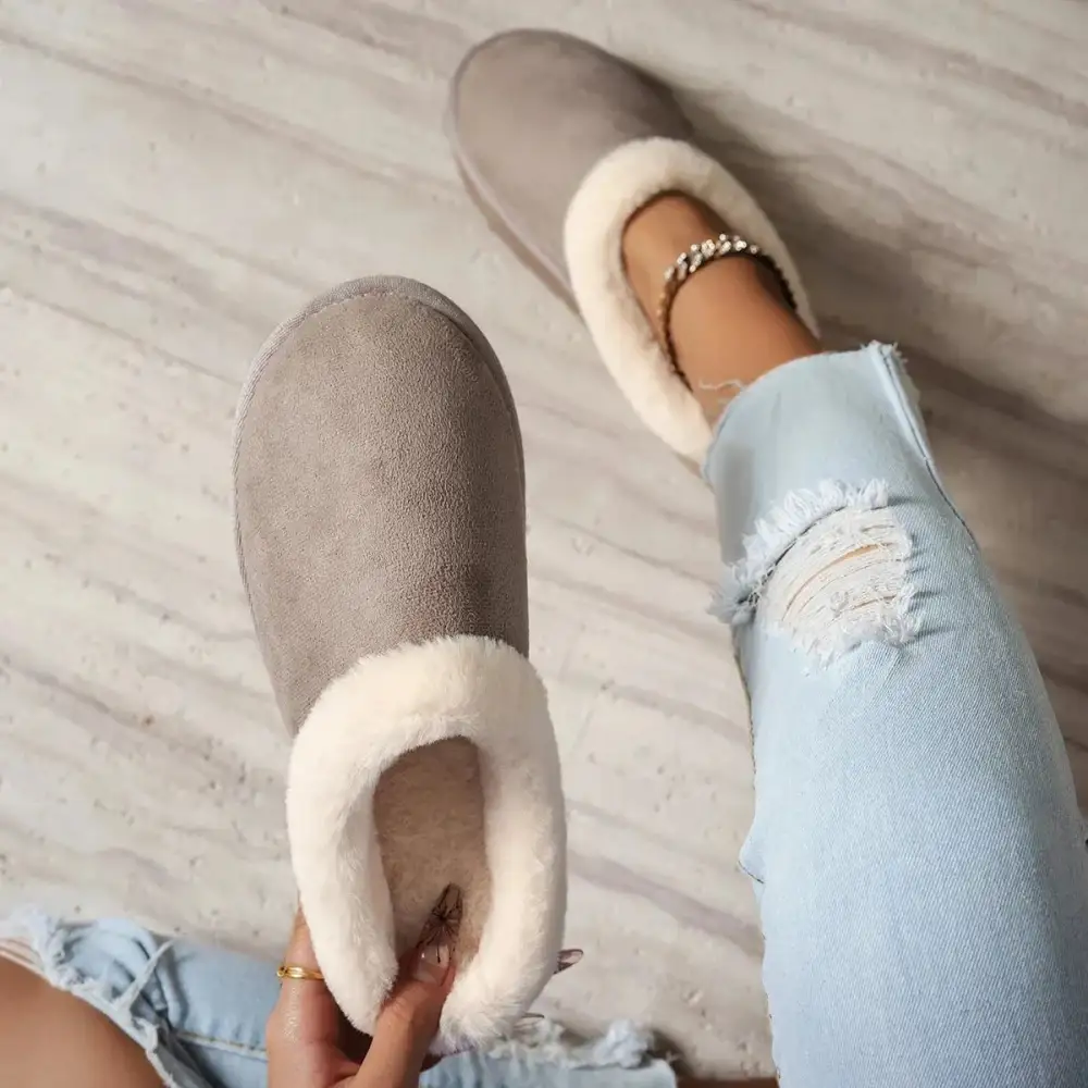 Warm Touch Platform Casual Slippers