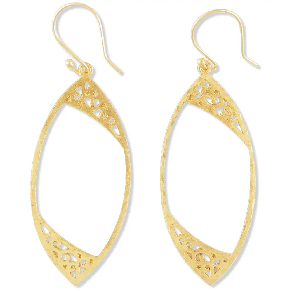 Rustic Radiant Artful Statement Earrings