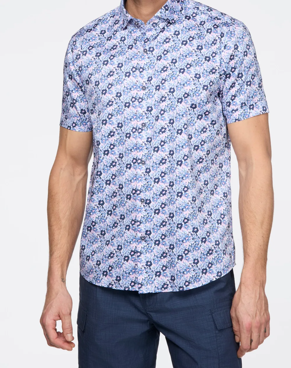 Soft Floral Sateen Shirt