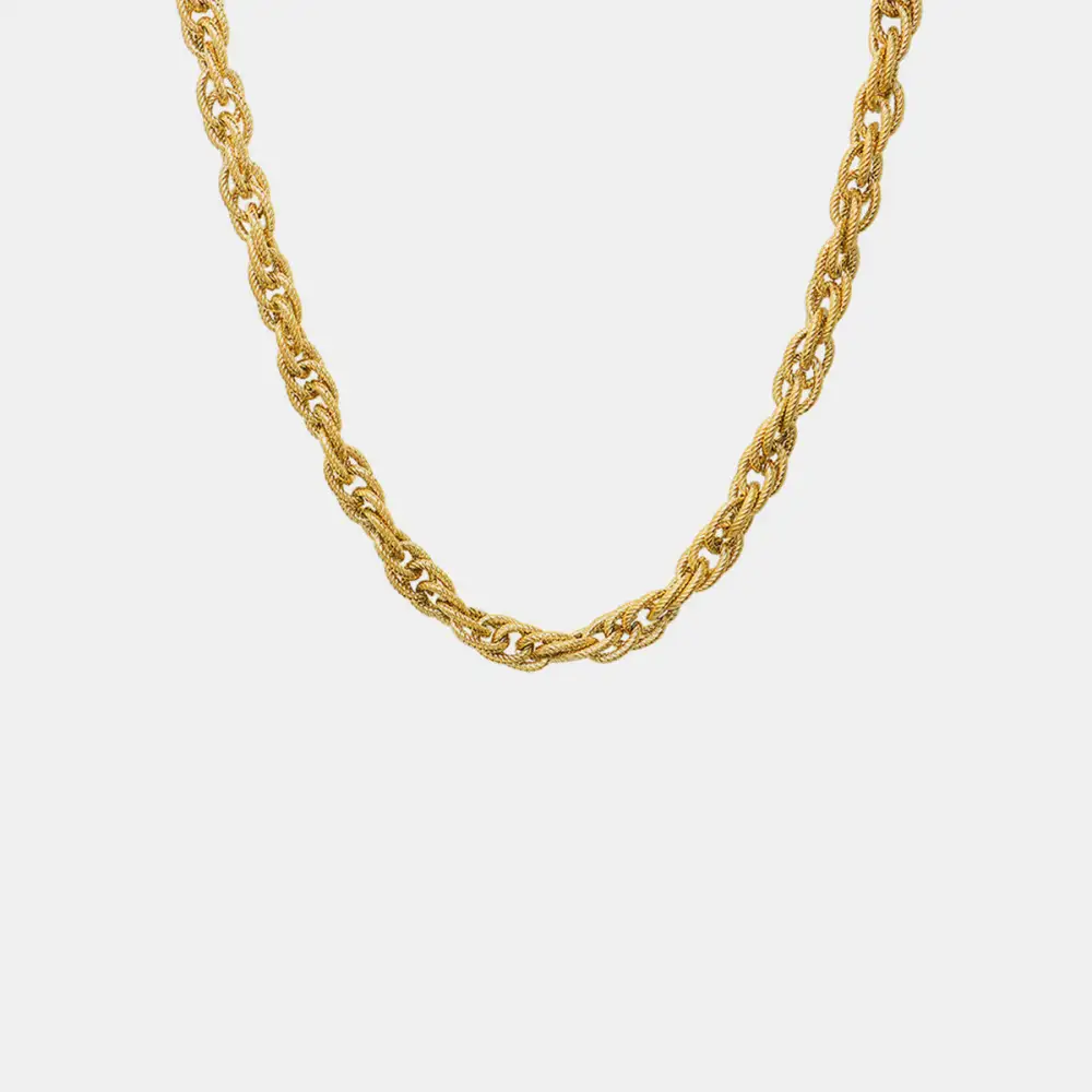 Sculpted Chain Link Necklace