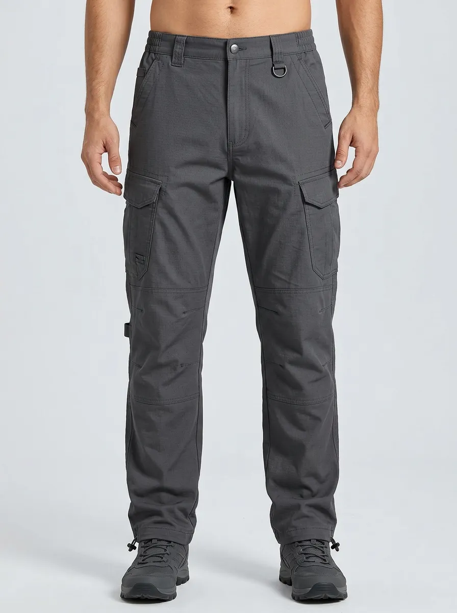 Minimal Field-Style Men's Multi-Pocket Waterproof Tactical Cargo Pants