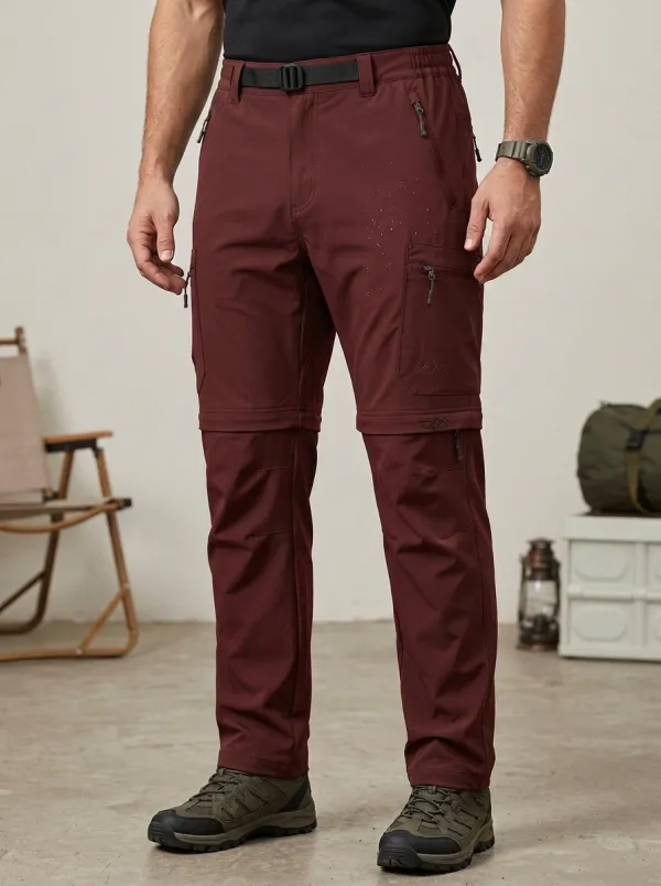 Men's Trek Field Mountain Graphic Waterproof Zip Tactical Cargo Pants
