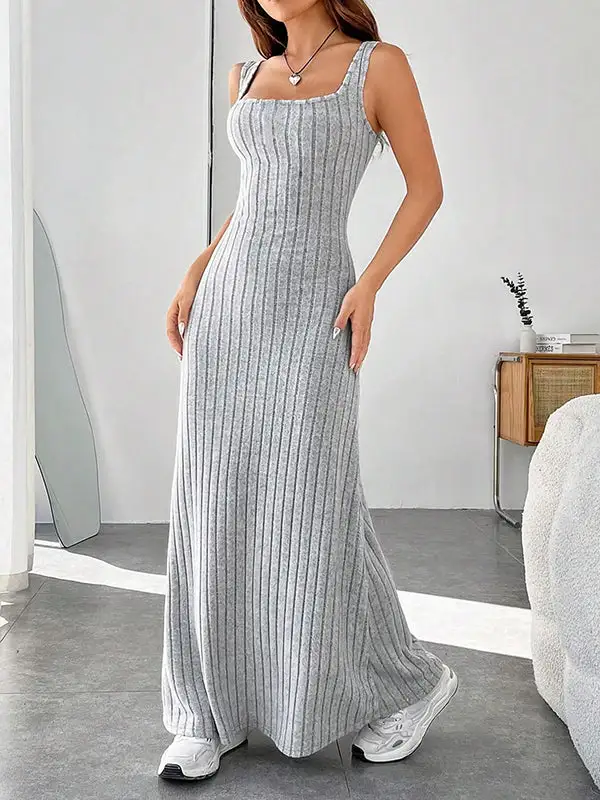 Loose Spaghetti Neck Maxi Dress