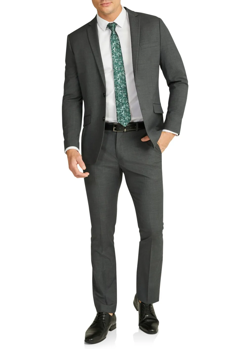 High-End Tailoring Charcoal Grey Slim Suit
