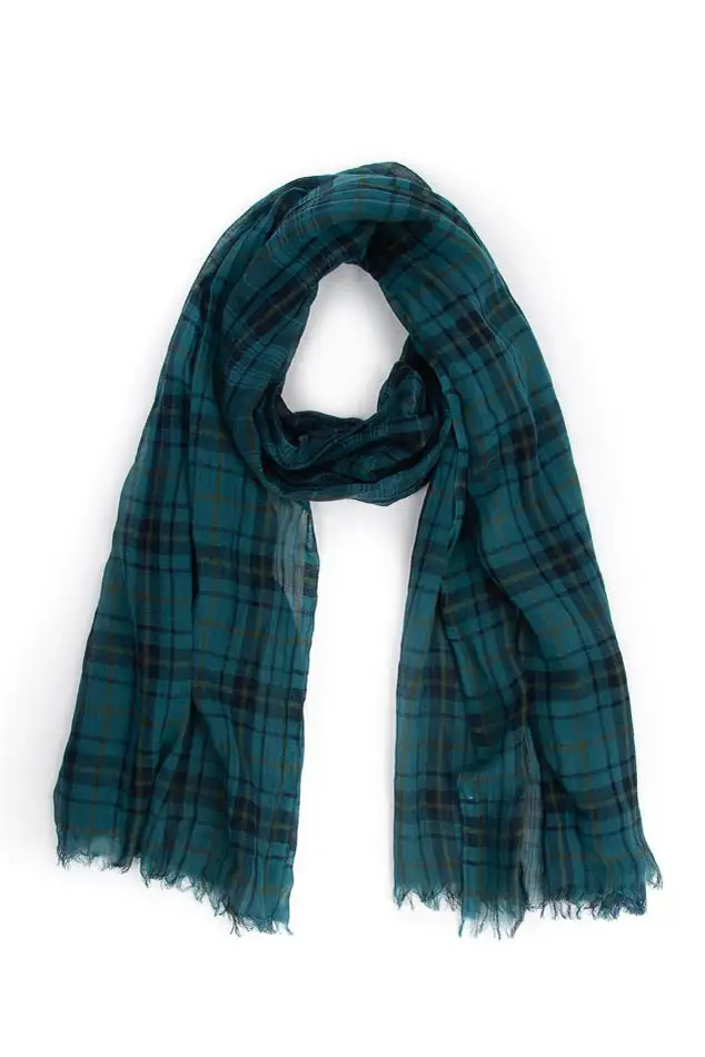 Plaid Wool Fashion Scarf