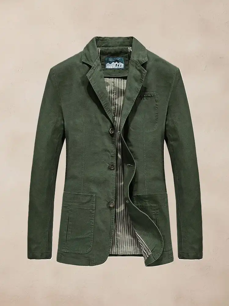 Performance Cotton Suit Jacket Coat