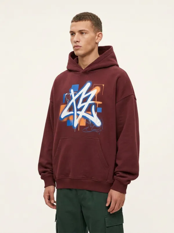 Unisex Streetwear A1 Graffiti Graphic Hoodie