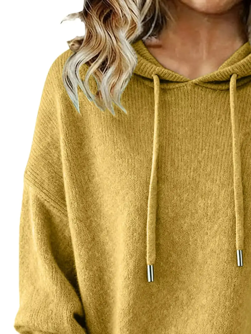 Modern Drawstring Long Sleeve Sweater
