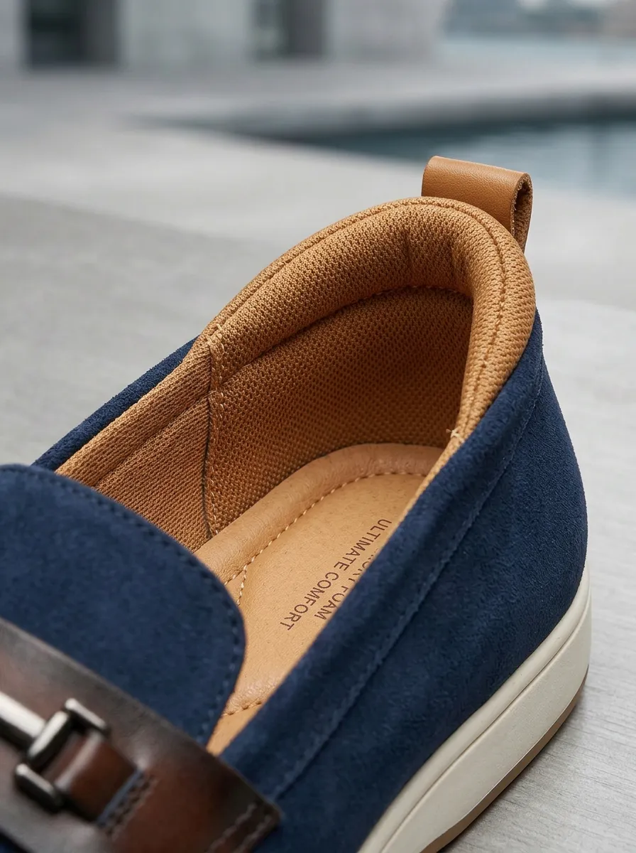 Men's Heritage Inspired Metal-Buckle Loafers