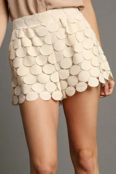 Easygoing Full Size Polka Dot Lace Shorts