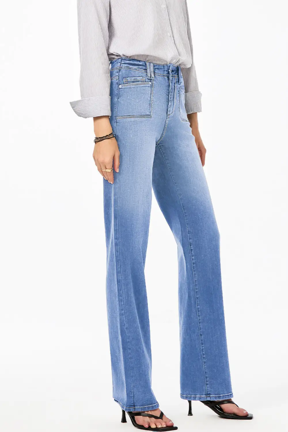 High-Waist Relaxed Cropped Straight Leg Jeans