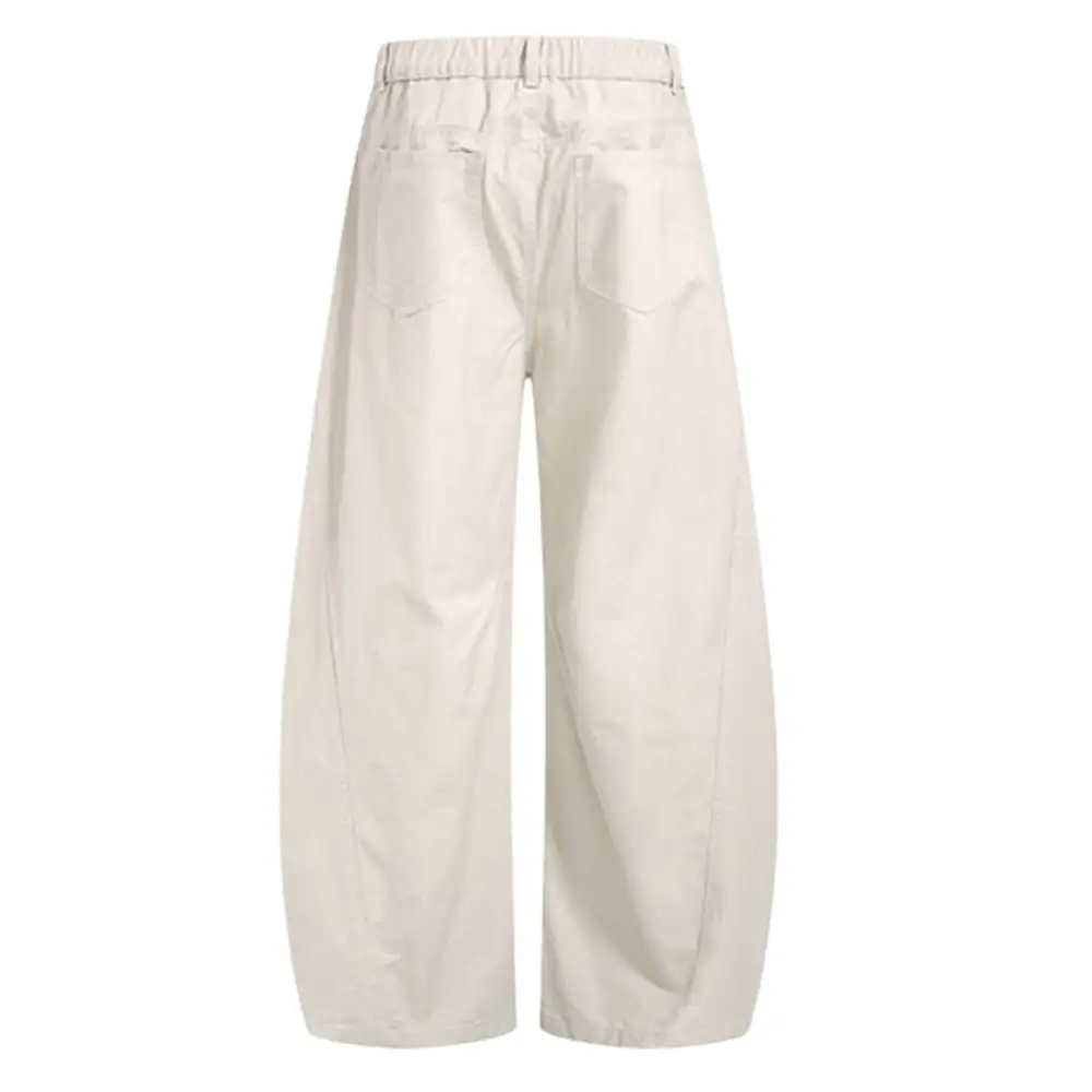 Vintage Washed Washed Barrel Leg Men's Casual Pants