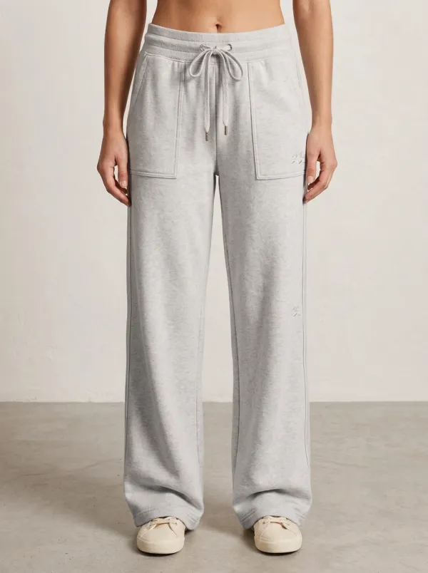 Women's Drawstring Embroidered Sport Pants