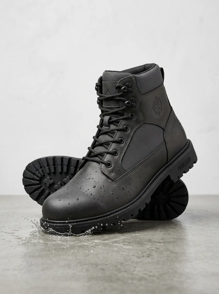 Streamlined Look Men' Waterproof Work Boots