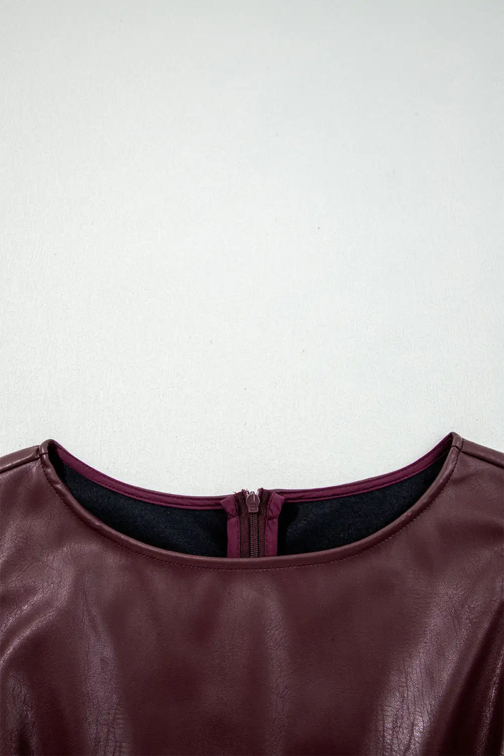 Easy Fit Faux Leather Sleeveless Mini Dress