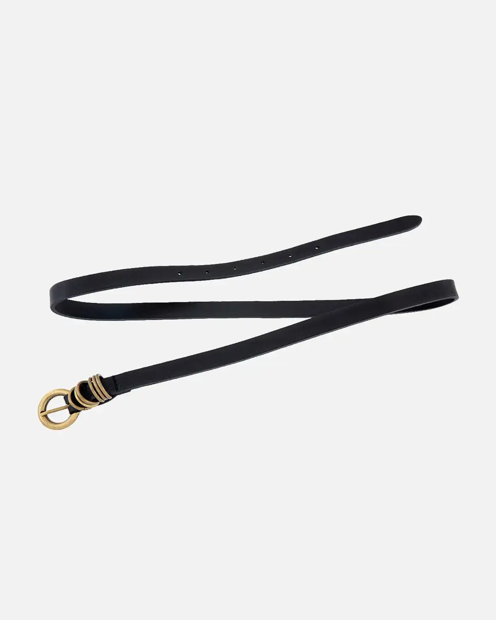 Skinny Leather Waist Belt