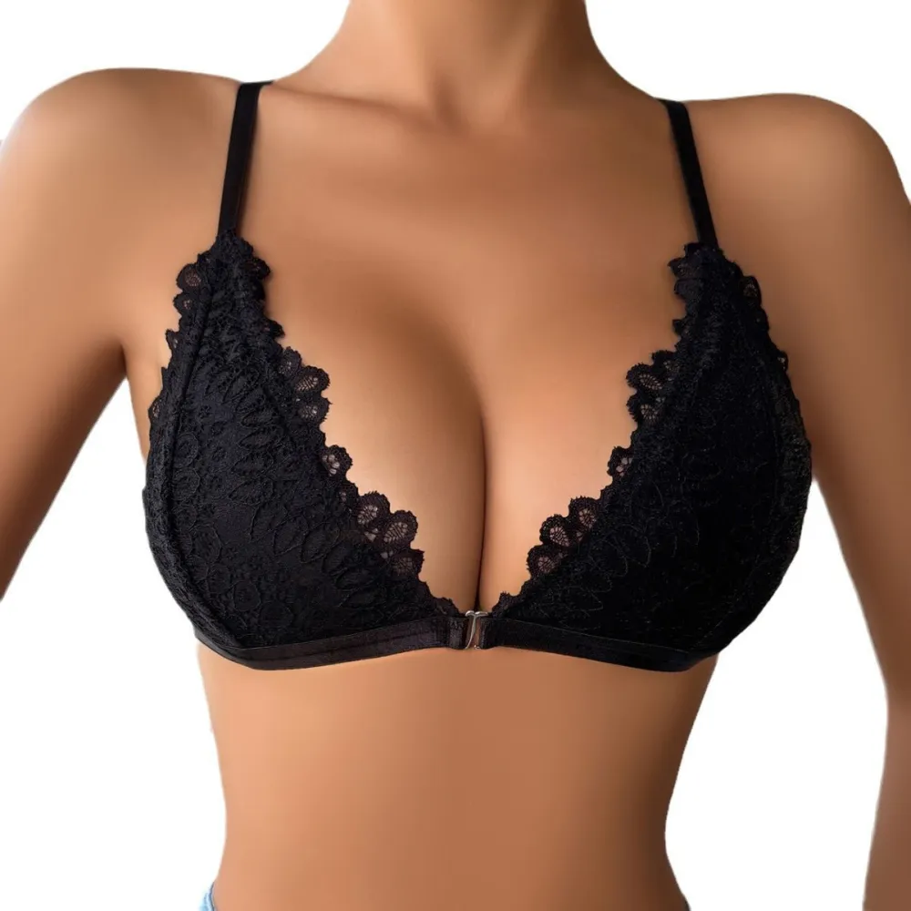 Lace Seamless Halter Underwire Bra