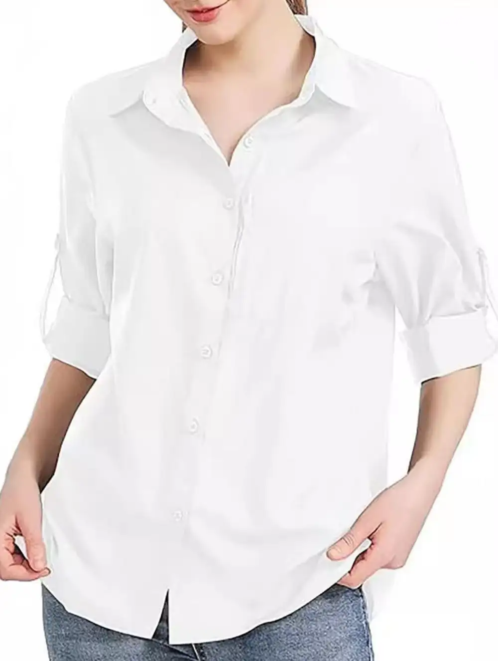 Collared Zip Front Pocket Top