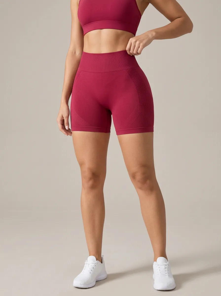 Women's Sculpted High Waist Seamless Fitness Shorts