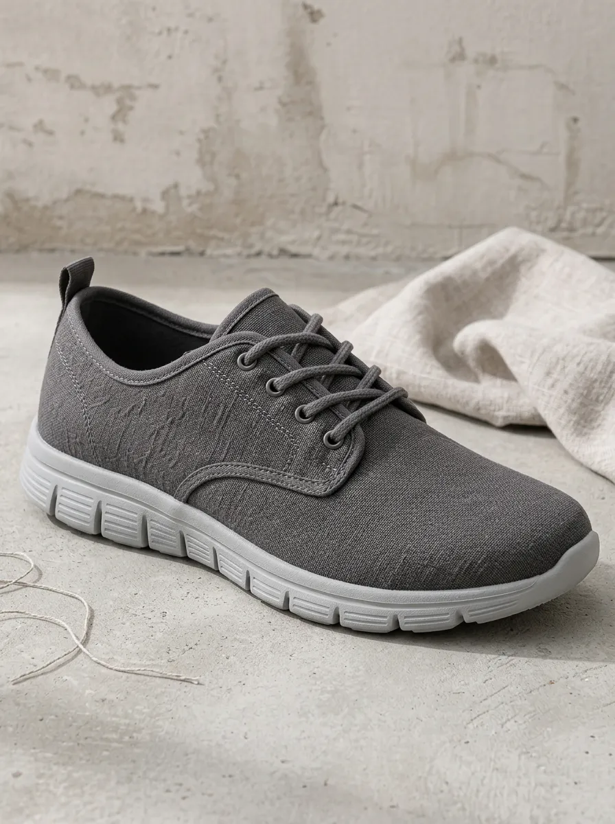 Men's Refined Modern Casual Minimalist Patterned Canvas Shoes