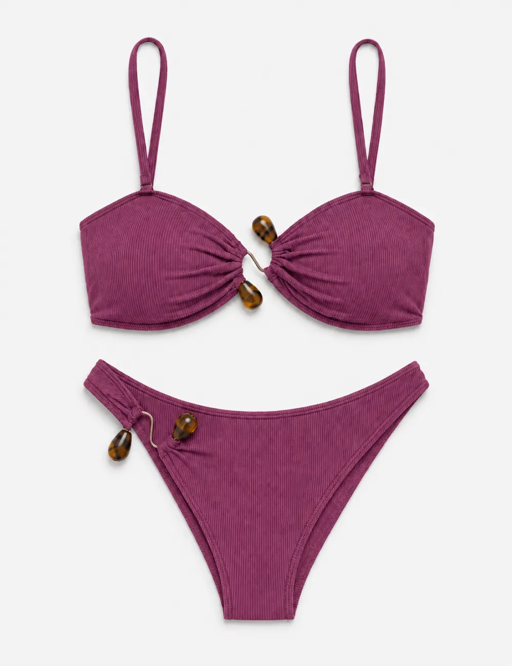 Z Clip with Natural Stone Inspired Bikini Set