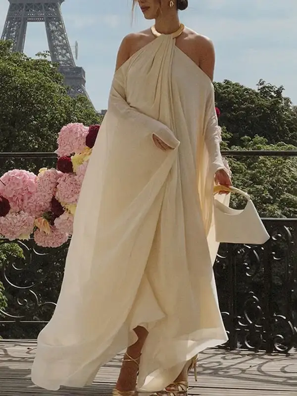 Loose Long Neck Maxi Dress